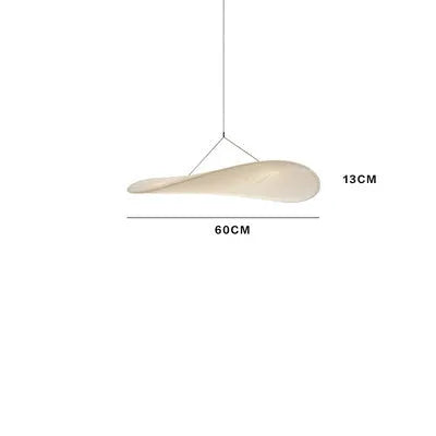 Silent Wind art silk chandelier in 60cm diameter with warm light