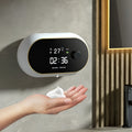Automatic hand sanitizer soap dispenser unit in white or black with USB cable