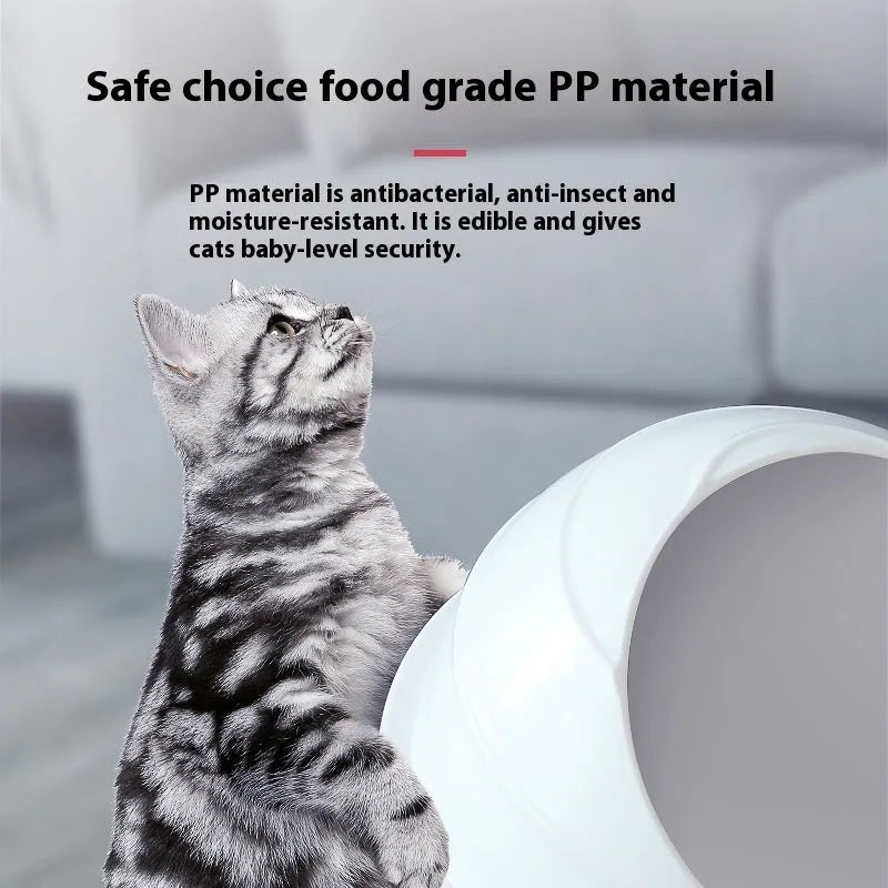 Large fully enclosed cat litter box in Ariston colour made from PP plastic with scoop included