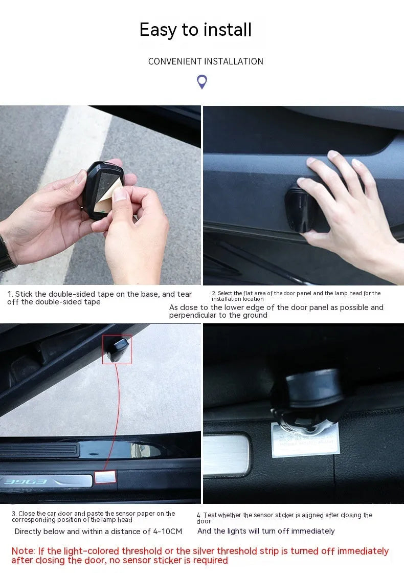 Bright Black F2 car atmosphere light laser projector with ABS housing for general fit vehicles.