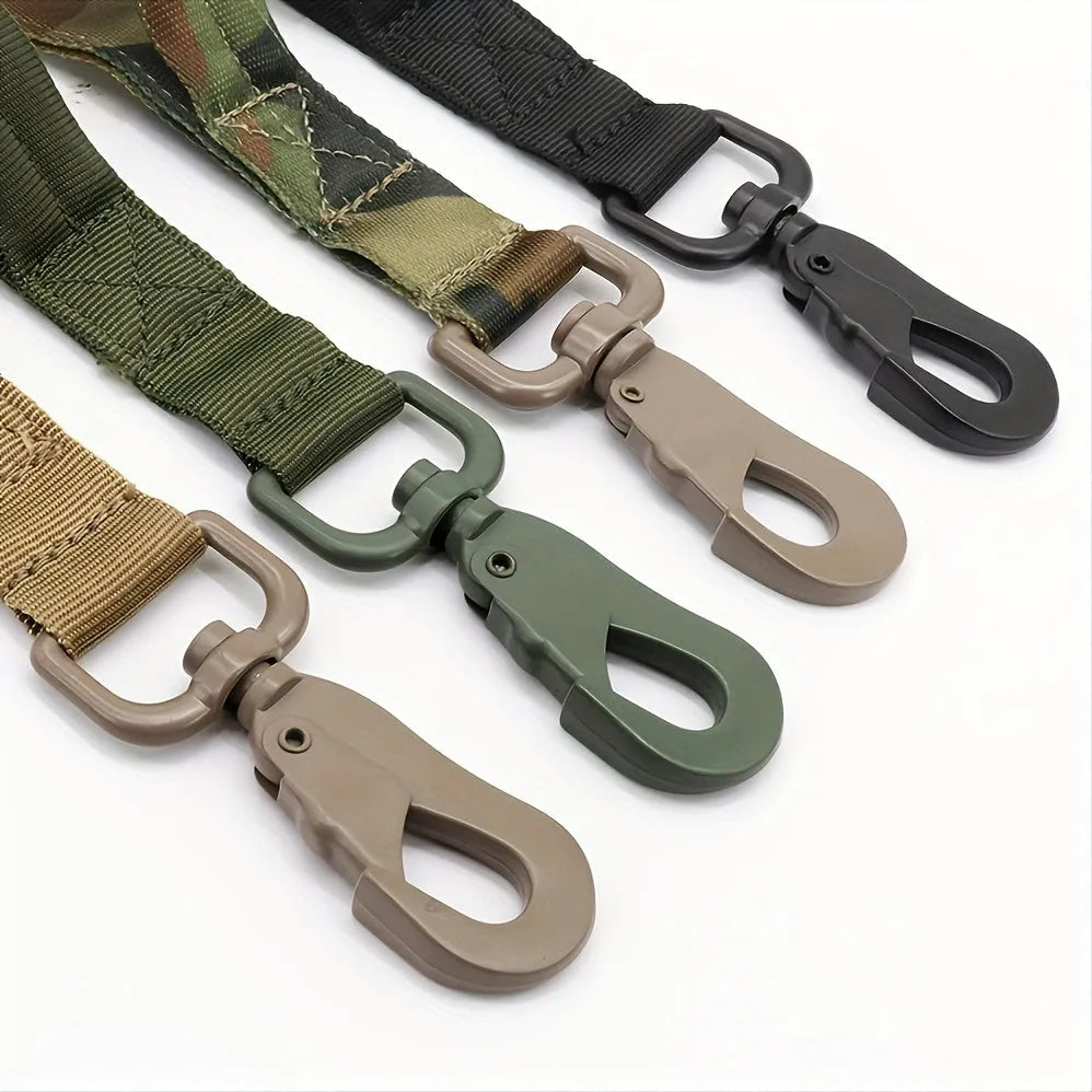 Retractable leash for large dogs with anti-burst technology, black casing and nylon tape