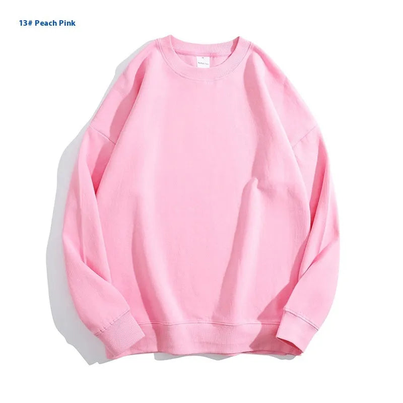Women's cotton off-shoulder sweater in solid colour with loose fit and long sleeves