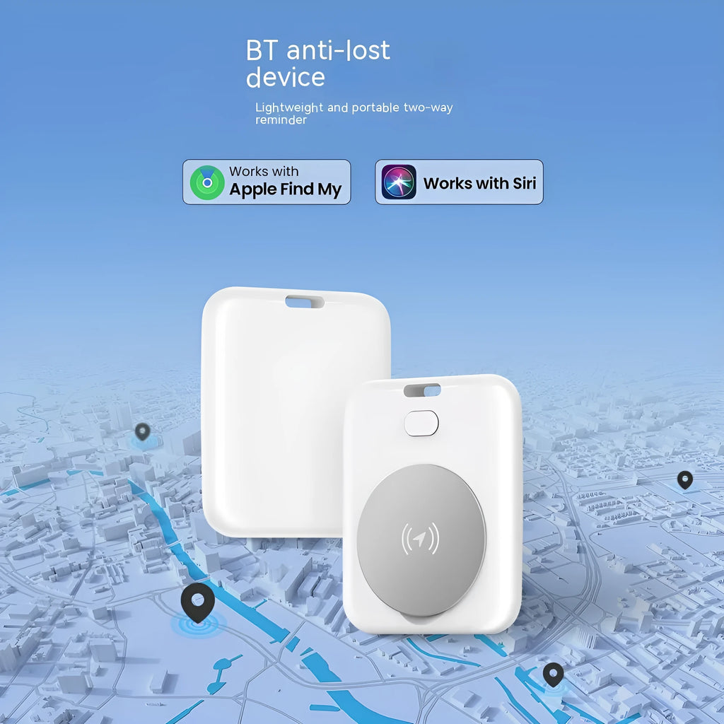 White smart anti-lost locator pet tracking device with alarm made from ABS plastic