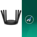 AC1900 Gigabit Dual-Band Wireless Router with easy display showing status information