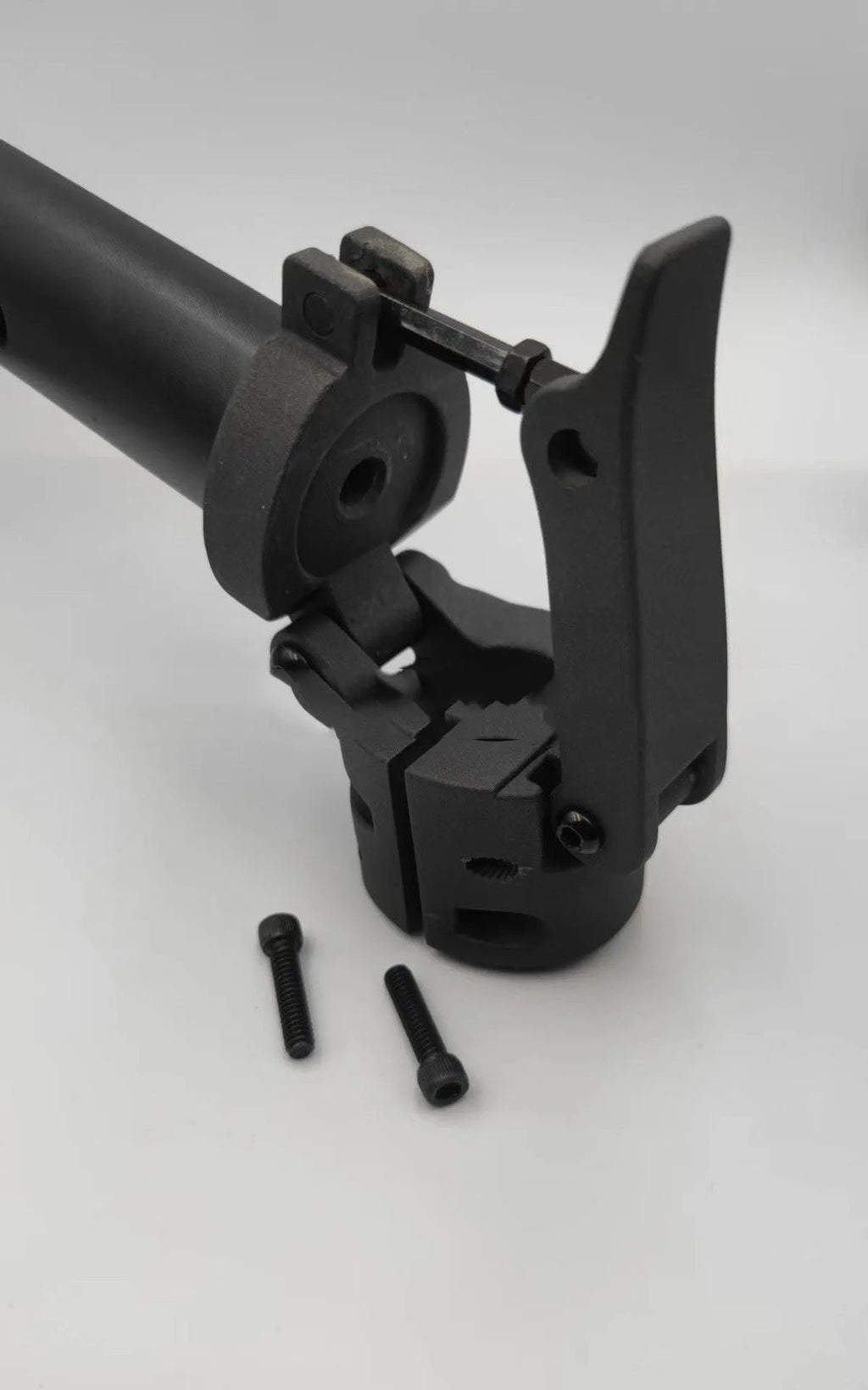 Black folding upright bar replacement part for Nanbo No. 9 electric scooter.