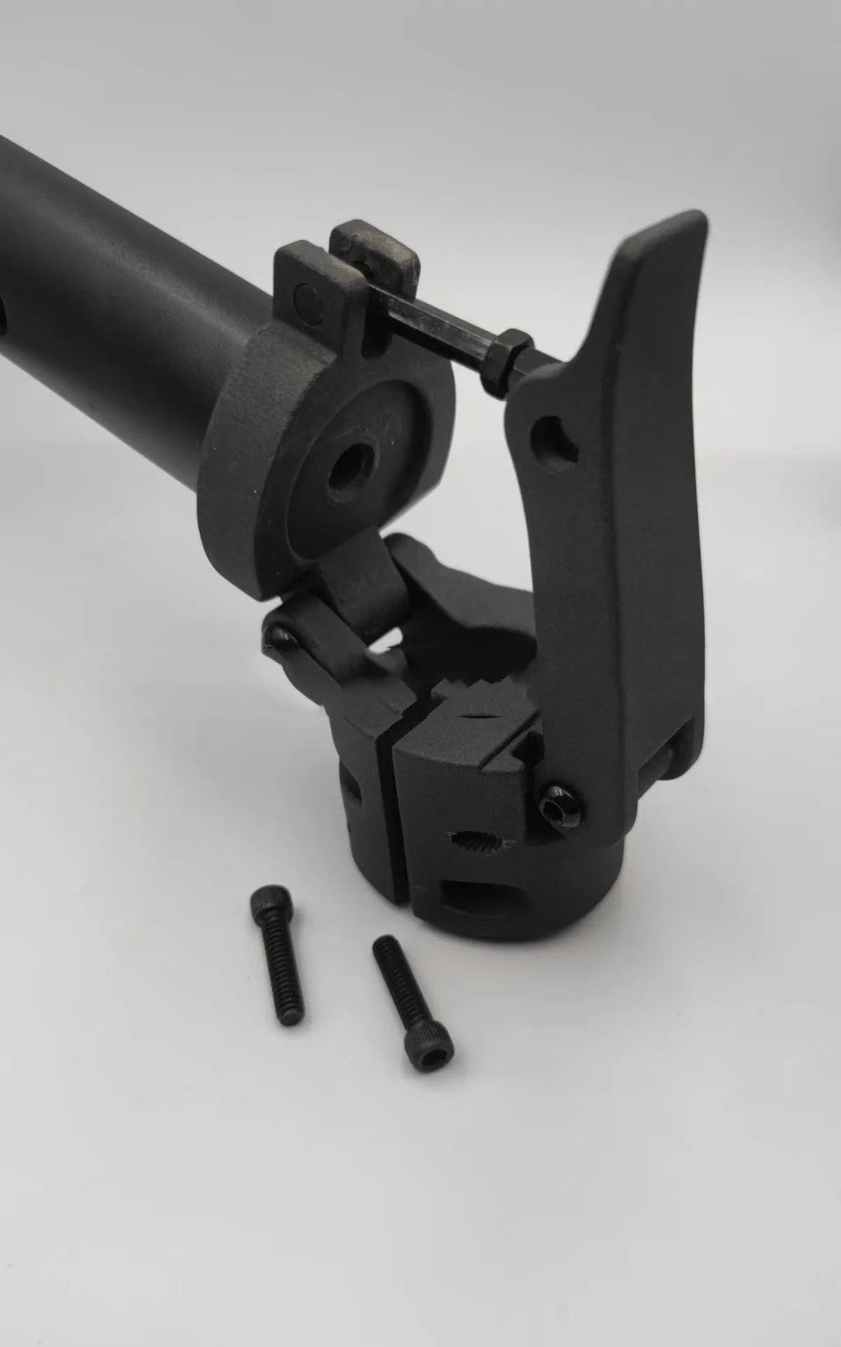 Black folding upright bar replacement part for Nanbo No. 9 electric scooter.